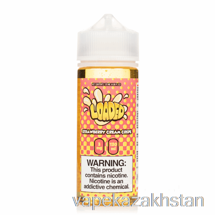 Vape Kazakhstan Strawberry Cream Crepe - Loaded E-Liquid - Ruthless Vapors - 120mL 0mg